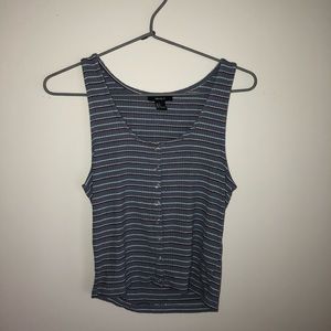 Blue Striped Tank Top